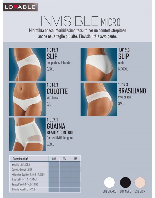 Slip Midi Lovable Invisible Micro 10193-L0193