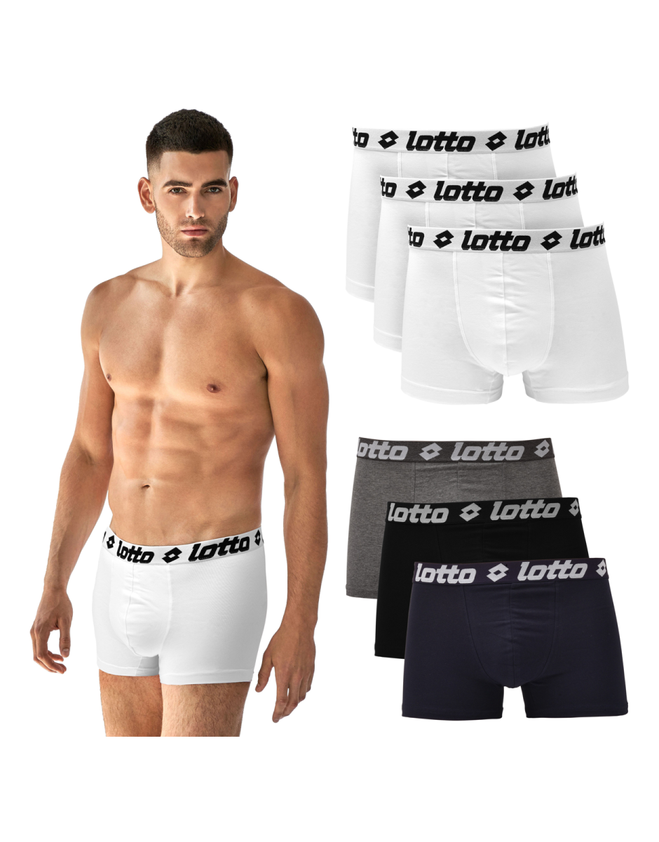 6X Boxer uomo Lotto Art. LB1000