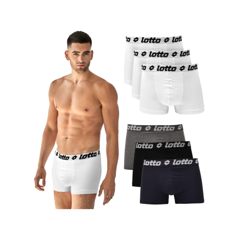 6X Boxer uomo Lotto Art. LB1000